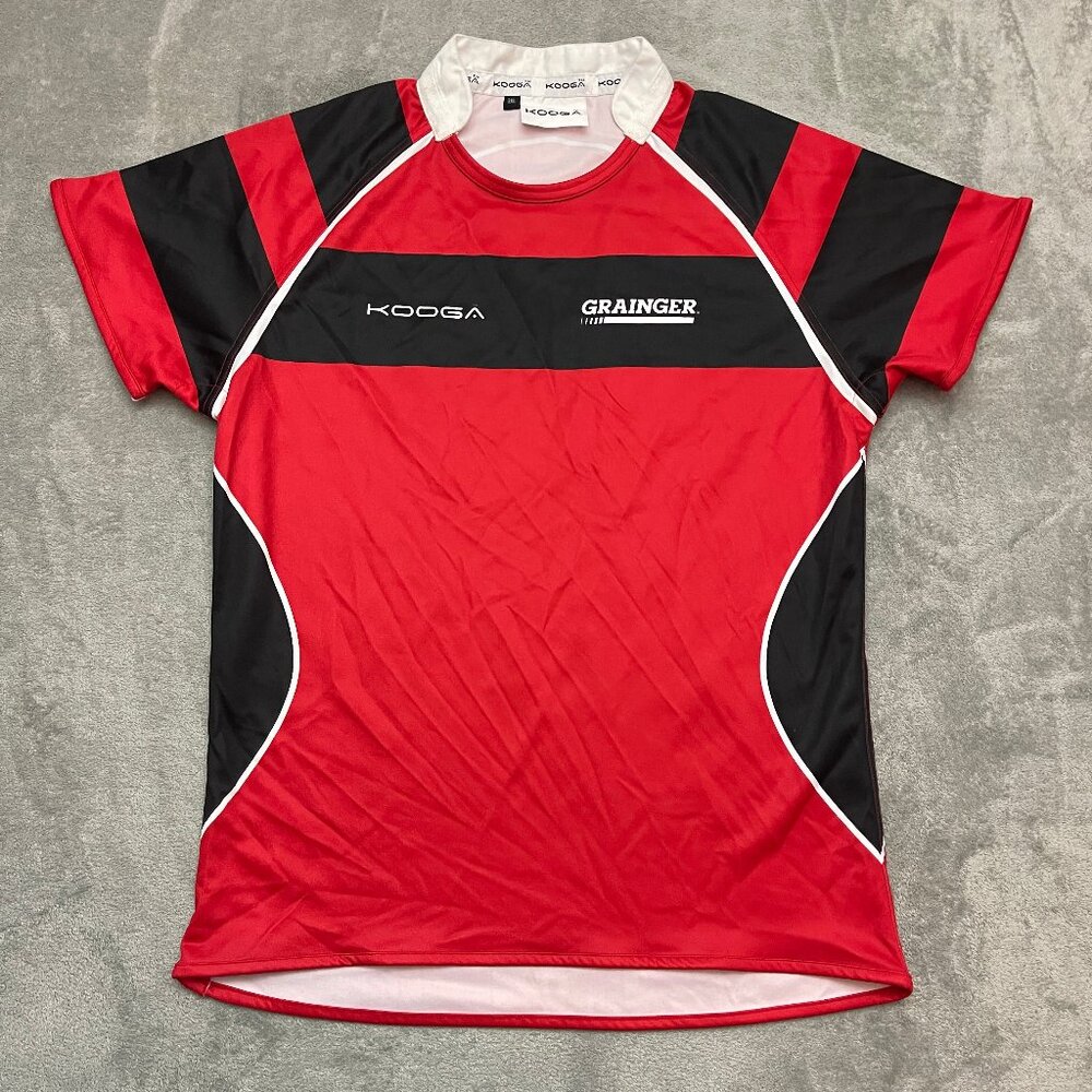 KOOGA Rugby Jersey Shirt Sz 3XL Red Black & White